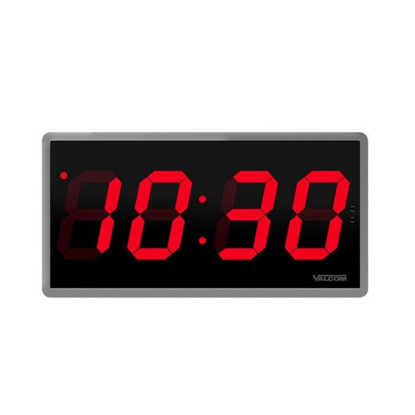 Valcom 4.0Digital Clock, 24V, W/Surface Mt. Housing V-D2440B